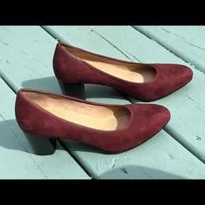 Naturalizer heels burgundy/wine
